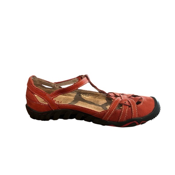 JBU Women’s Memory Foam Red Xterra Mary Jane Sandals Casual Shoes Size 8 - Picture 6 of 13